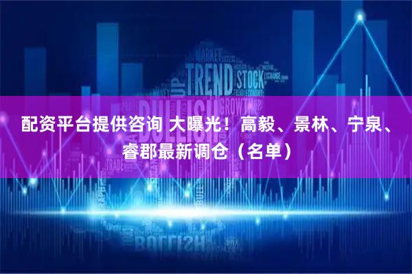 配资平台提供咨询 大曝光！高毅、景林、宁泉、睿郡最新调仓（名单）